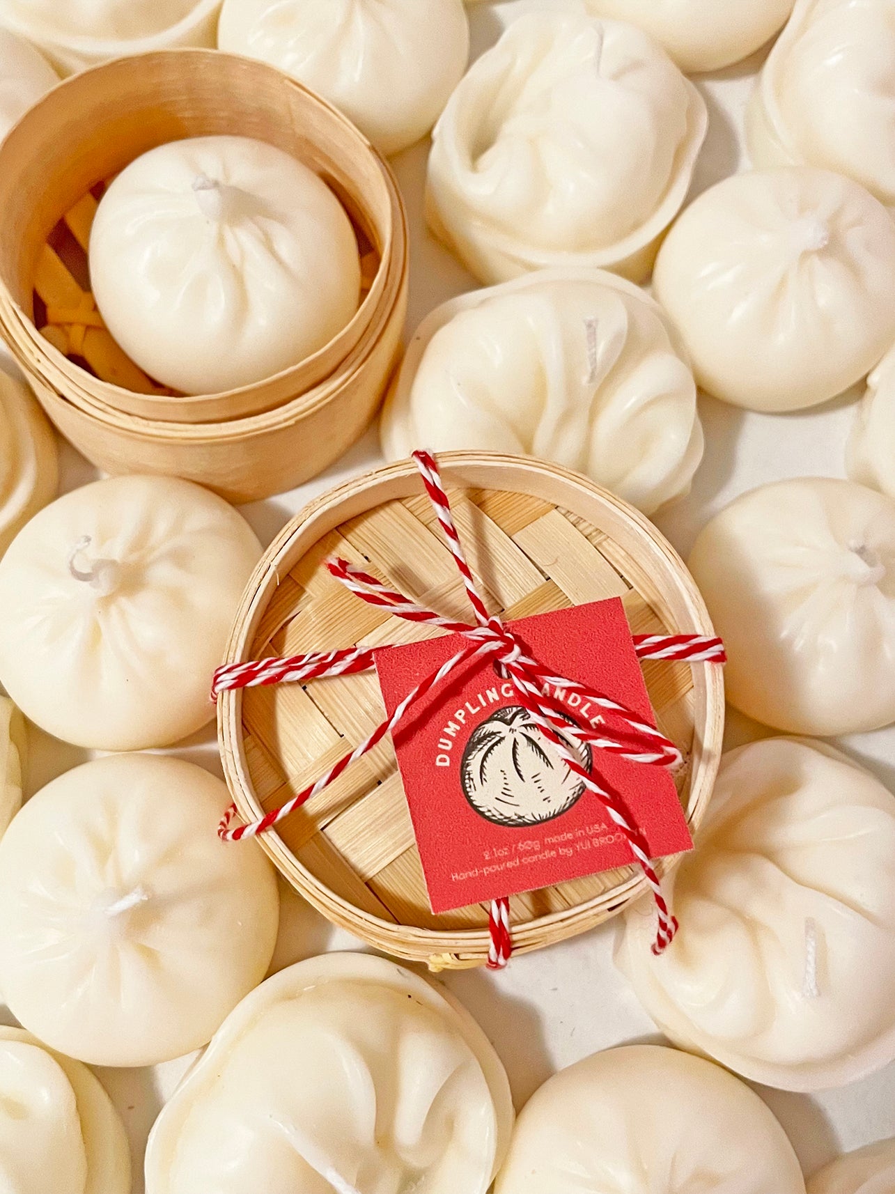 Dumpling Candle Hand poured Soy and Beeswax YUI BROOKLYN【NY Local Business】